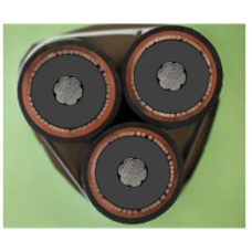 33kV Triplex 3  x 1 Core 50mm² Stranded Al XLPE/CWS 32.3mm2 (4.7kA/1sec)/WBT/PVC/ HDPE